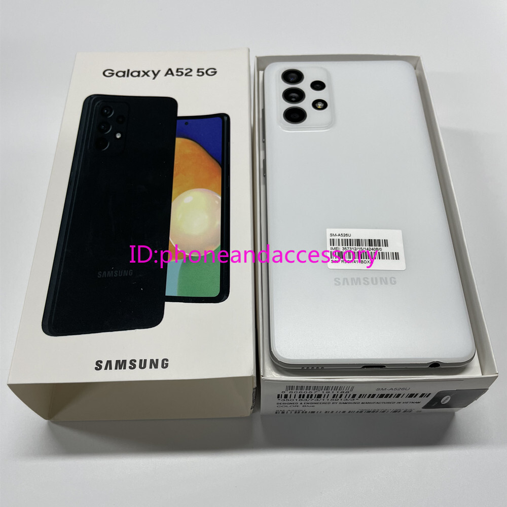 Samsung Galaxy A52 5G SM-A526U 128GB+6GB 64MP Unlocked Smartphone- New Unopened