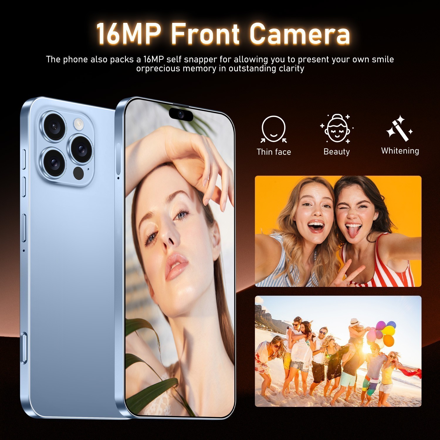 Smartphone G16 PRO MAX 128G Dual Sim 5G Unlocked Cell Phone Android Cheap Phone