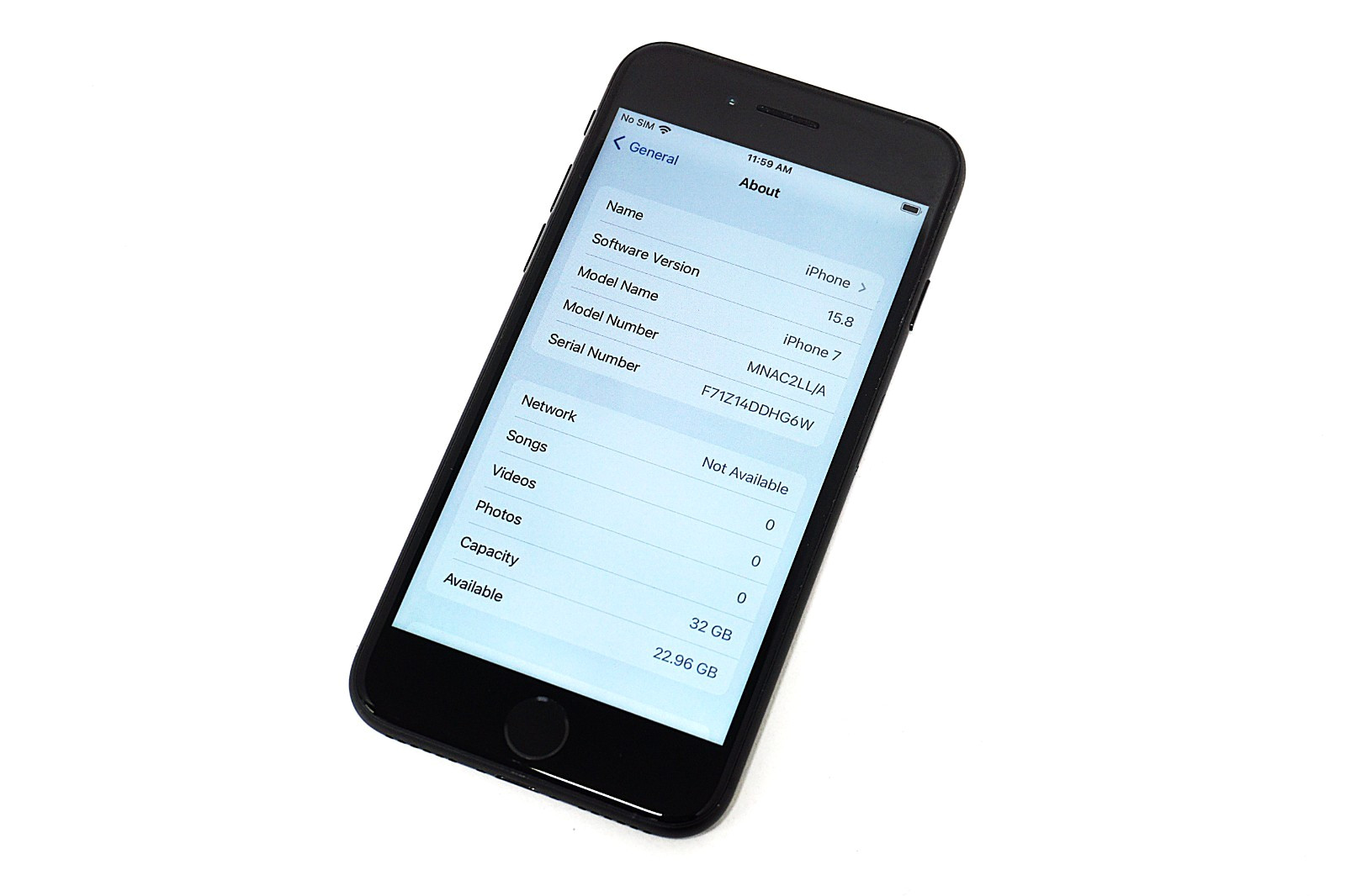 Apple iPhone 7 32GB Black Factory Unlocked A1660 Smartphone 100% Battery Health