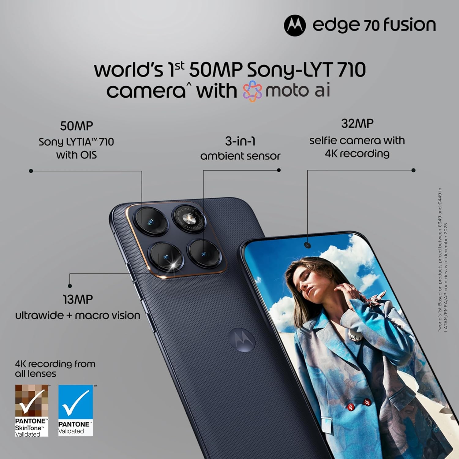 Motorola Edge 70 Fusion 5G Pantone Country Air 12GB Ram 256GB Storage Unlocked