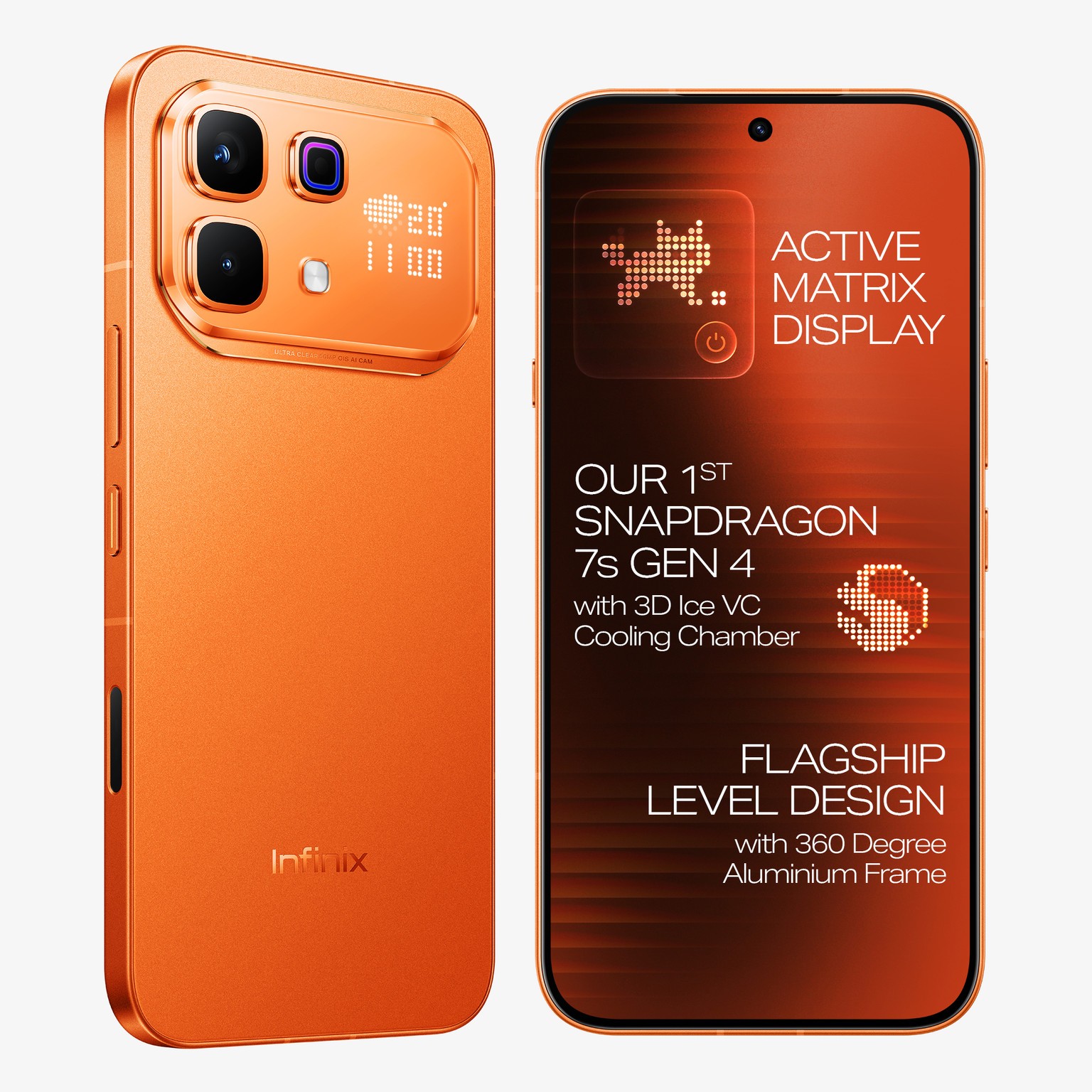 Infinix NOTE 60 Pro ( Orange, 128 GB 8 GB RAM) Snapdragon 7s NFC Global Version.