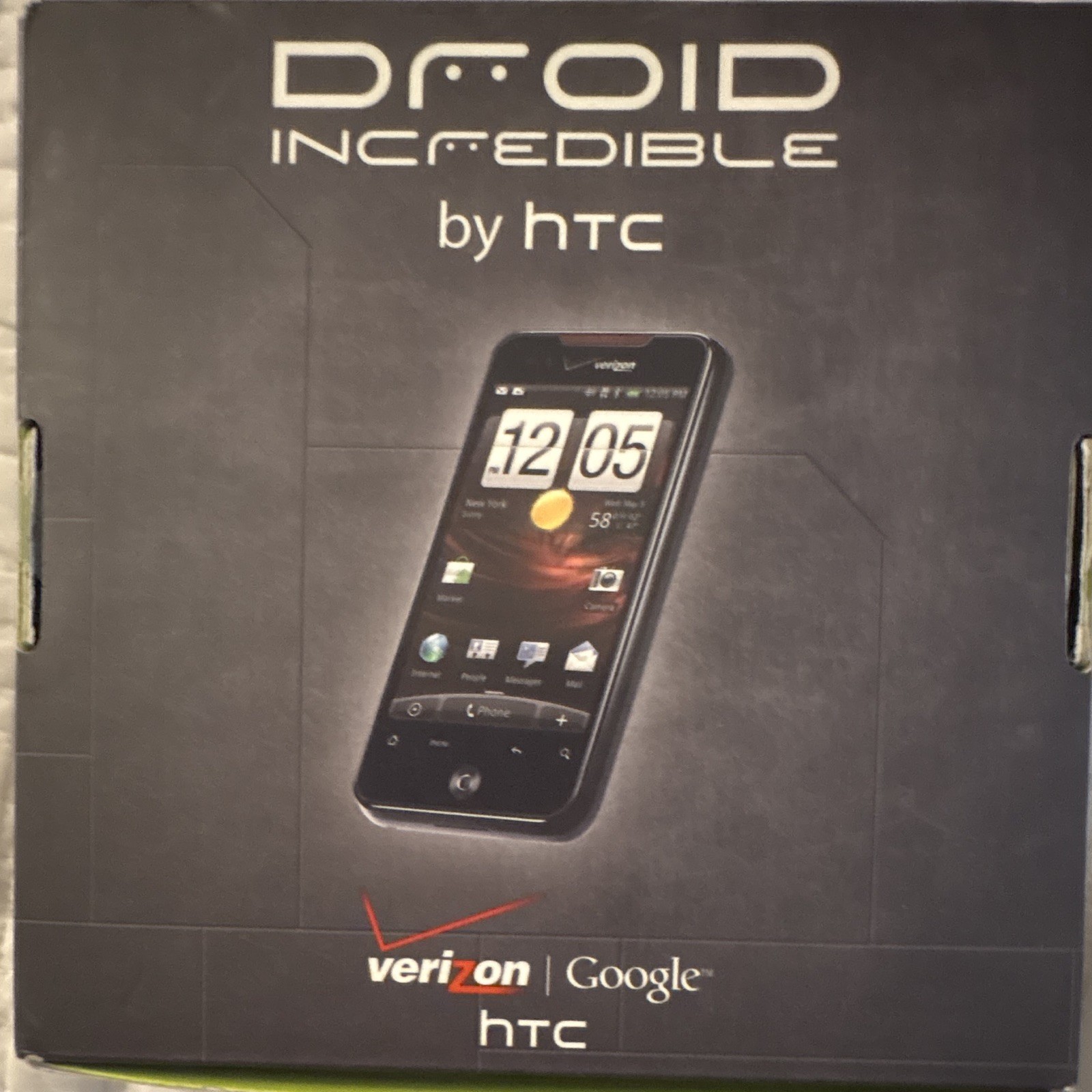 HTC DROID Incredible 8GB 3.7in 8MP Black Verizon CDMA Network Locked
