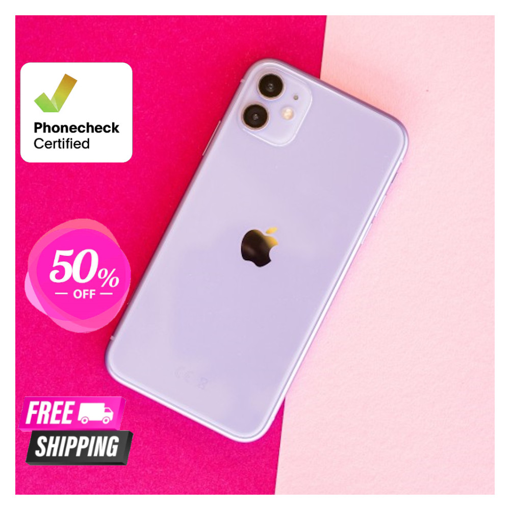 Apple iPhone 11 Purple/Yellow Unlocked Verizon U.S. Cellular Att 4G -64|128GB