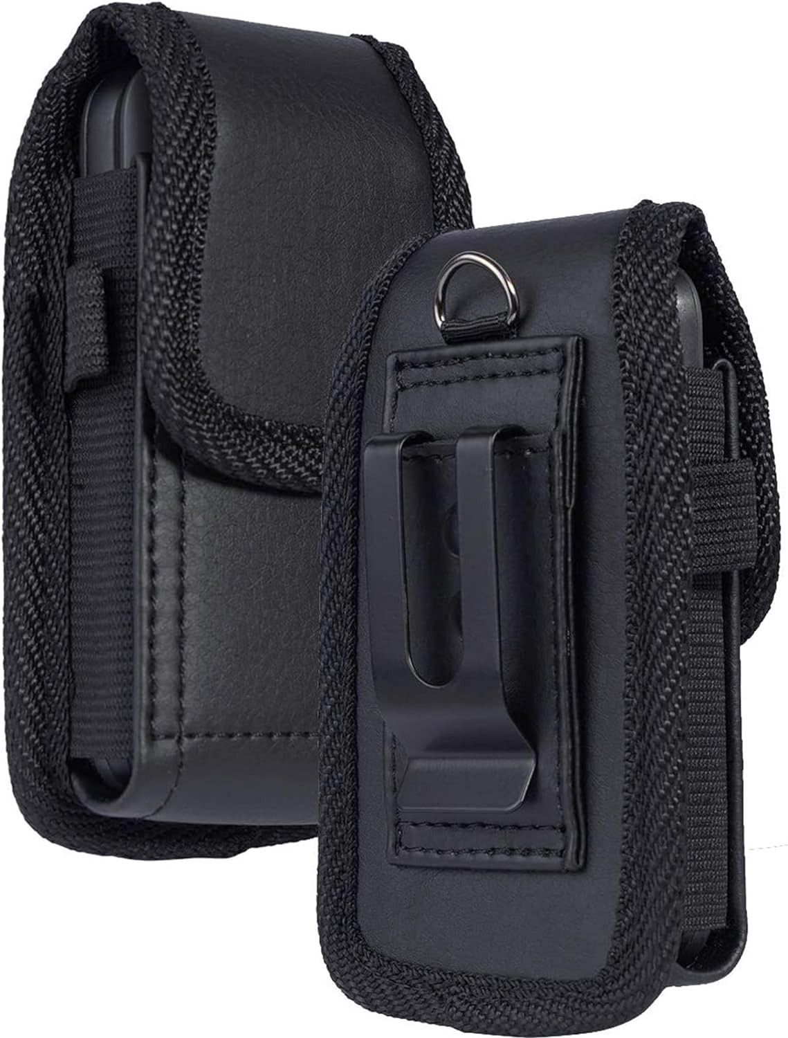 Leather Wallet Case for Alcatel Go, TCL Flip 4/3, Nokia 2720, with Belt Clip