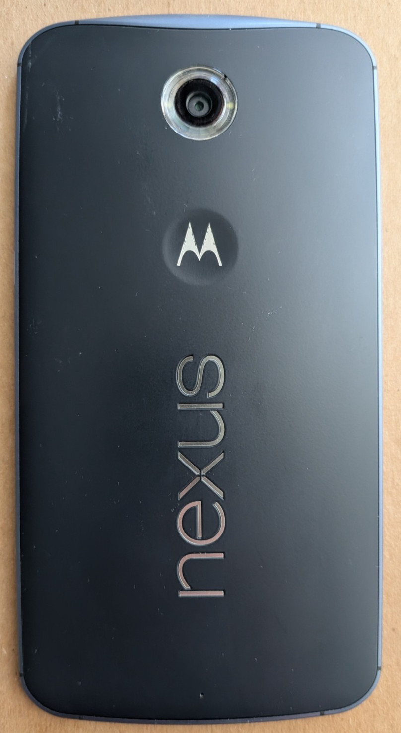 Google Nexus 6 32 GB Midnight Blue Unlocked Fully Functional w/ Cracked Screen