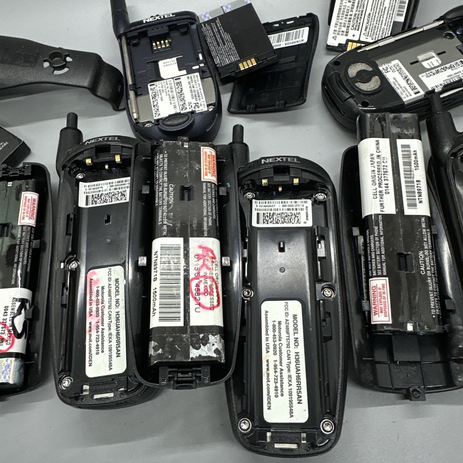 Motorola Nextel Cell Phone Lot of 6 i710 i90c i550 Plus Untested AS-IS