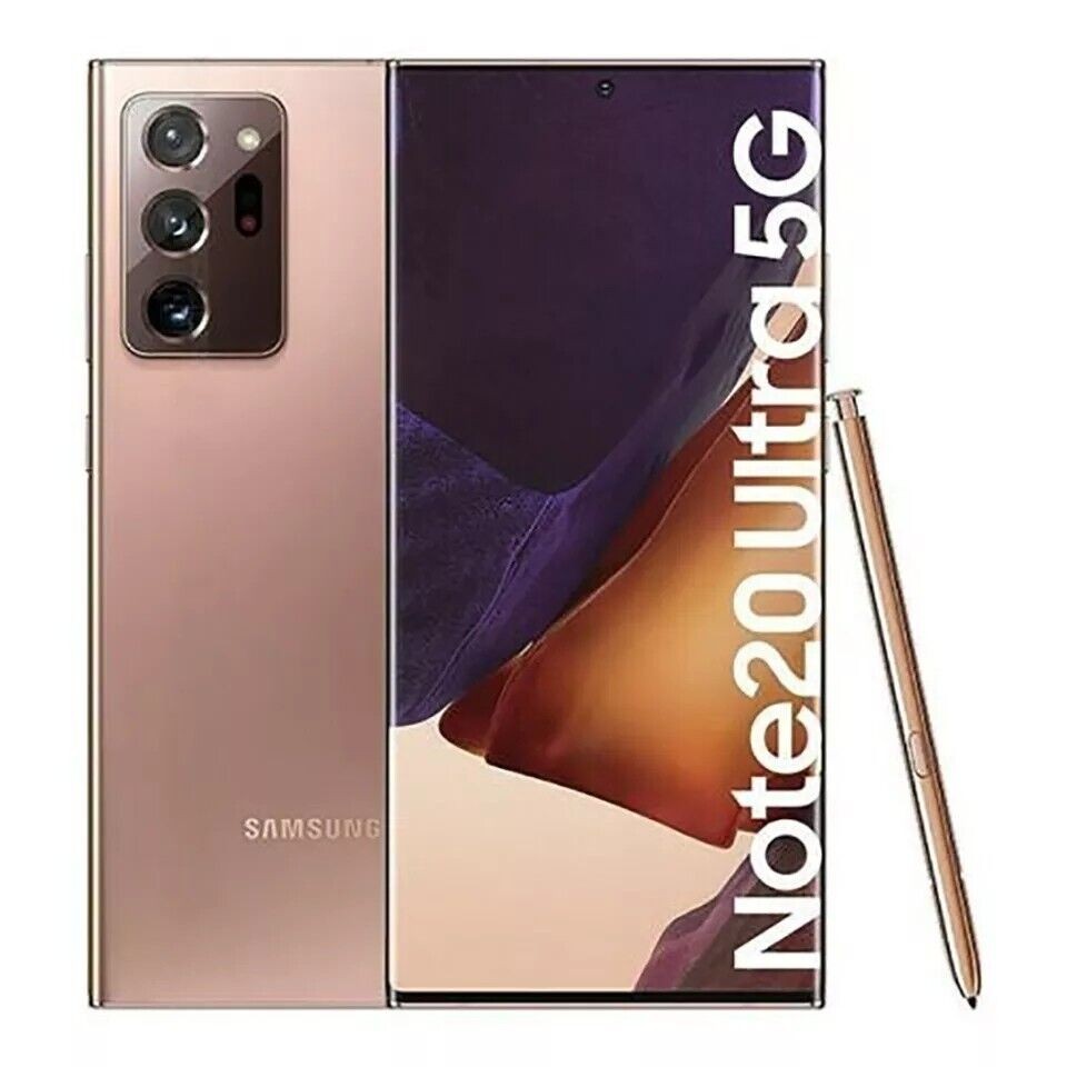 New Samsung Galaxy Note20 Ultra 5G SM-N986U 12+128GB Smartphone GSM+CDMA 6.9″