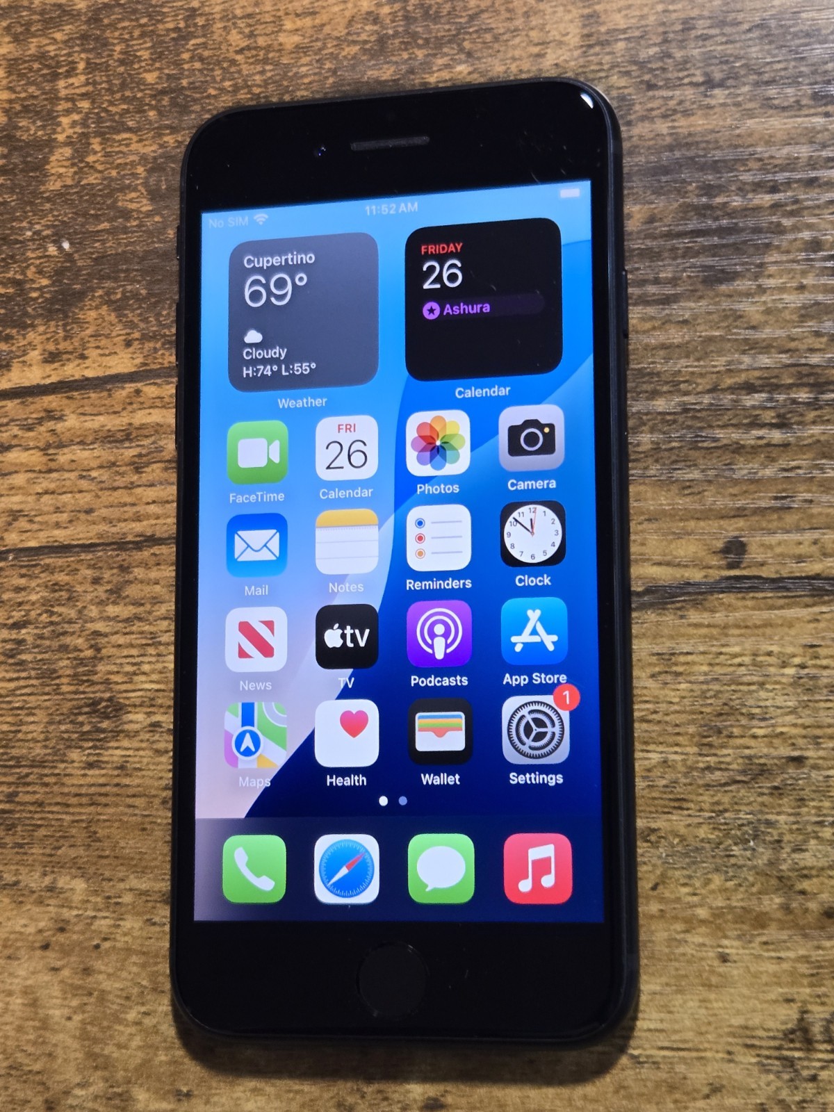 iPhone SE 3rd Gen 64GB Unlocked Midnight Battery 94% Health