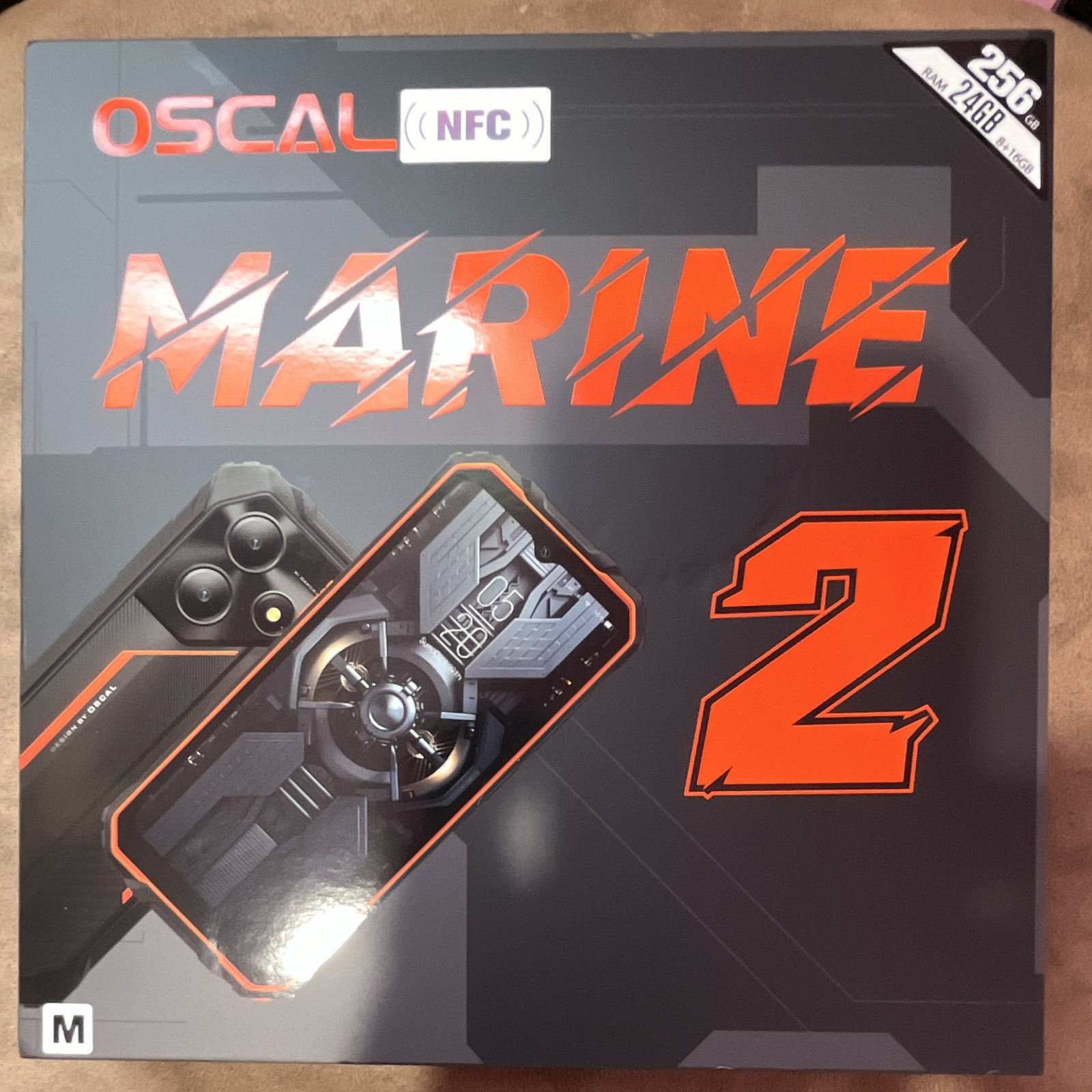 OSCAL Marine 2 256GB 8GB RAM 6.56in Android NFC Smartphone – Black