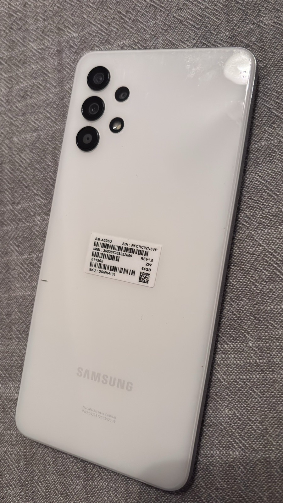 Samsung Galaxy A32 5G SM-A326U GSM 64GB White – Excellent