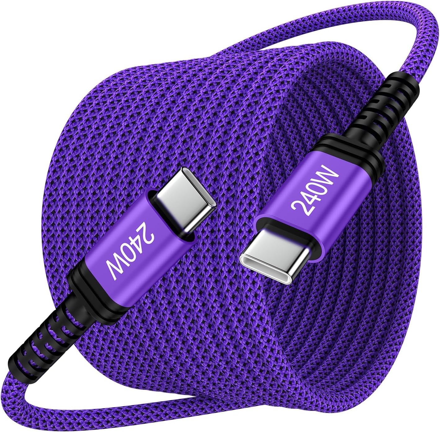 10ft 240W Fast Charging USB-C Cable for Samsung Galaxy S26, Pixel 10 Pro