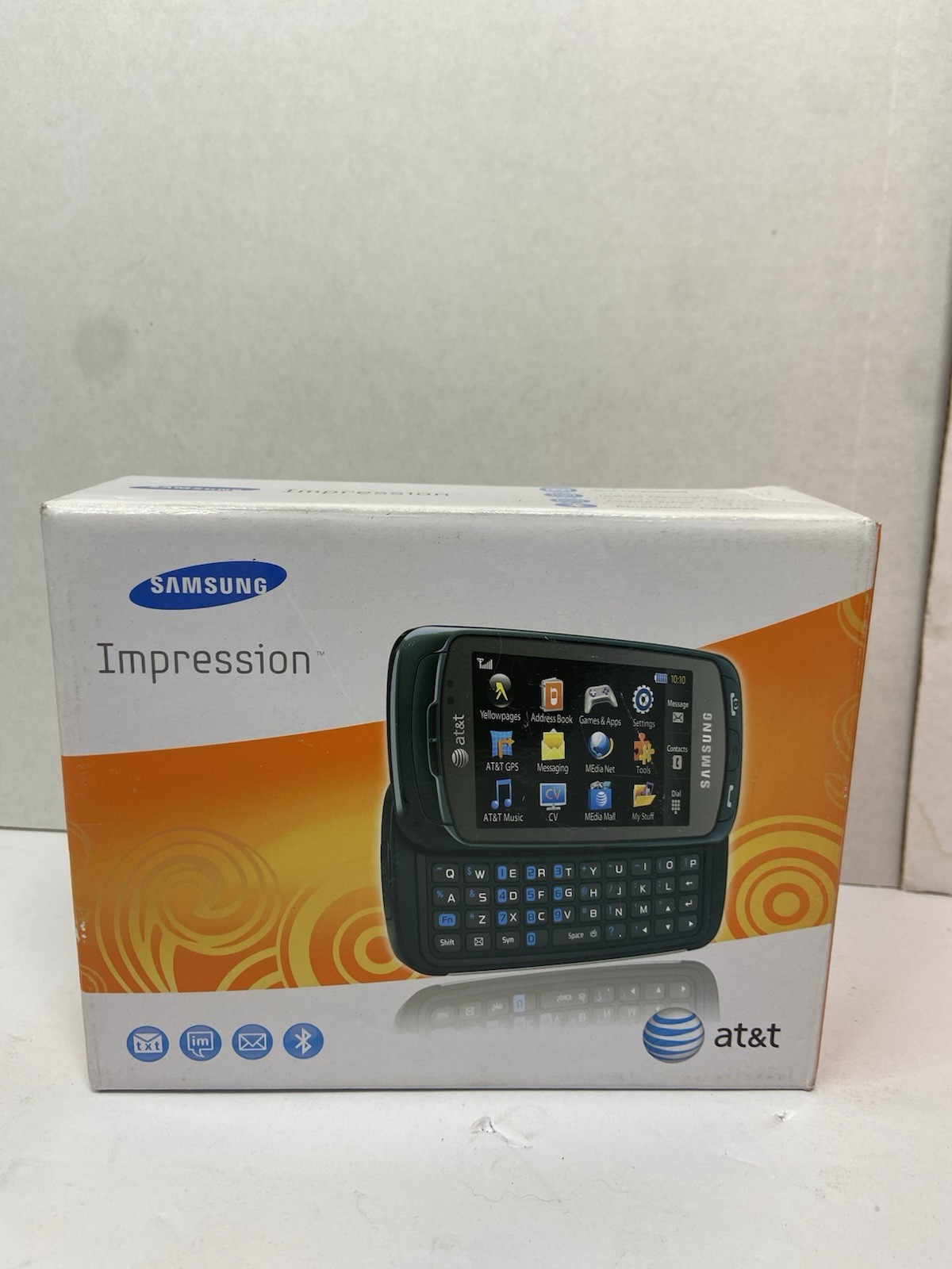 Samsung Impression SGH-A877 AT&T Slider Phone – Open Box – Original Box – Black