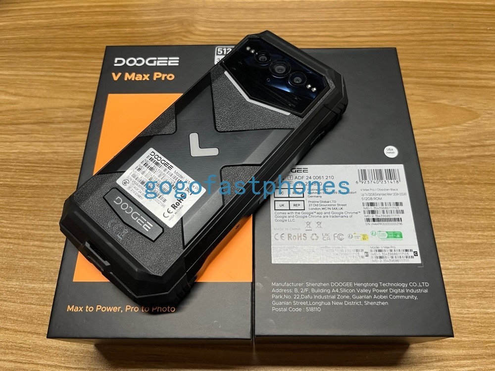 Unlocked DOOGEE V Max Pro 5G Rugged phone 32GB+512GB 108MP IP68/IP69K 22000mAh
