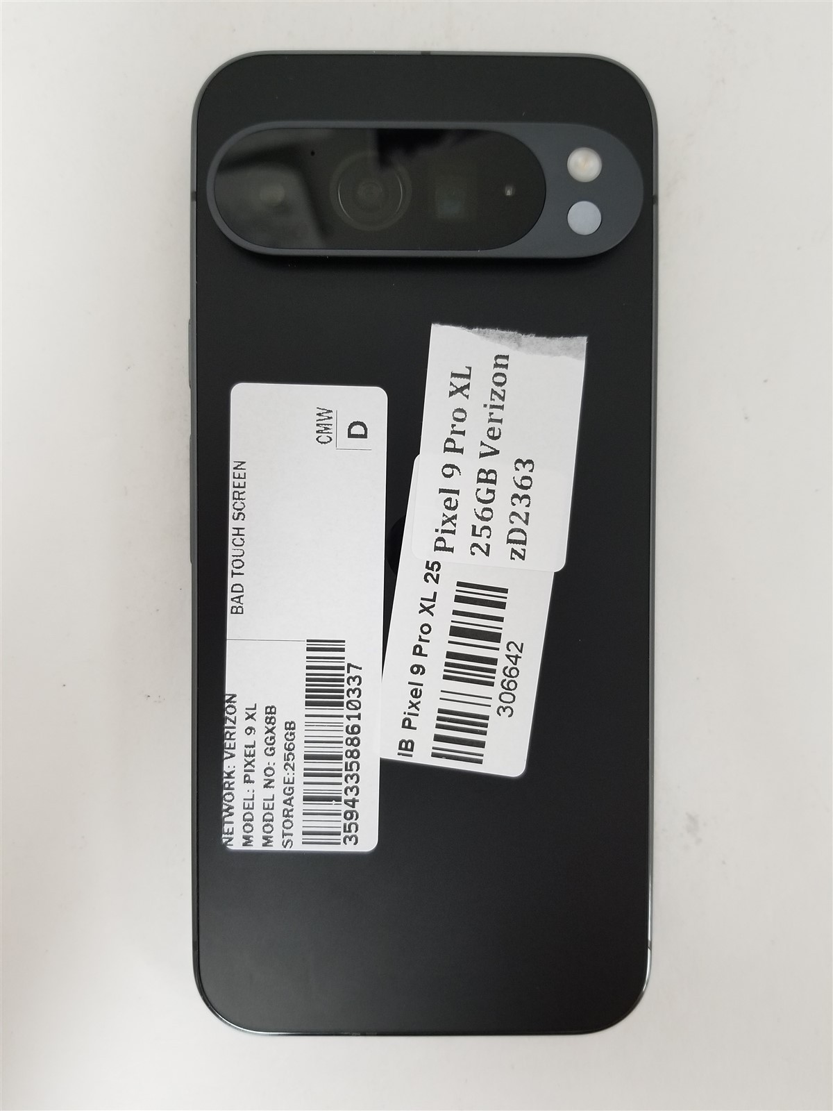 Google Pixel 9 Pro XL 256GB Black GGX8B (Verizon) Damaged zD2363