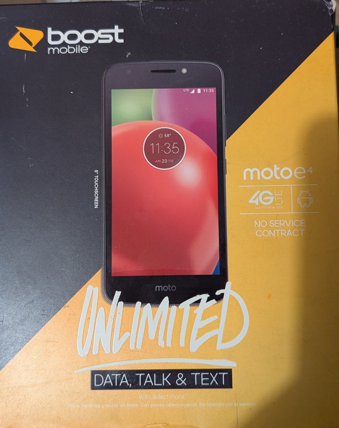 Motorola Moto E4 Boost Mobile