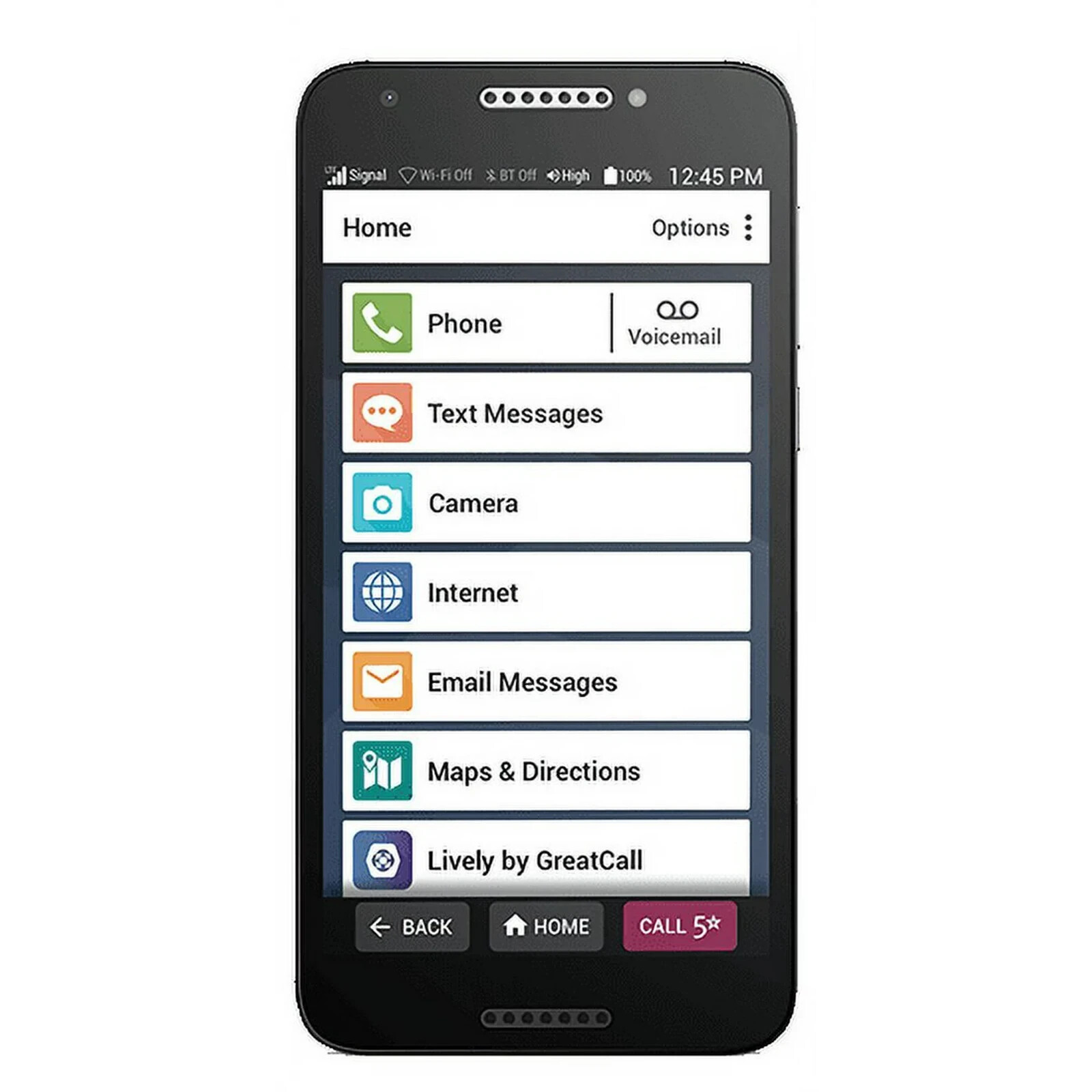 GreatCall Jitterbug Smart2 Alcatel / TCL 5049S 5.5″ Smartphone for Seniors