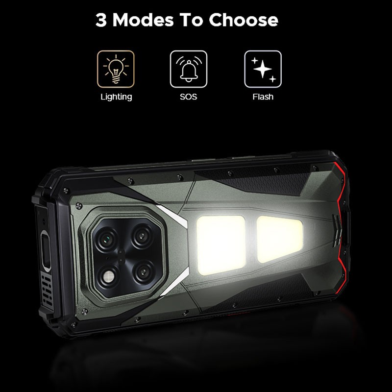 DOOGEE V MAX PLAY 5G 4G Projector Rugged Phone Android 15 NFC Mobile Waterproof