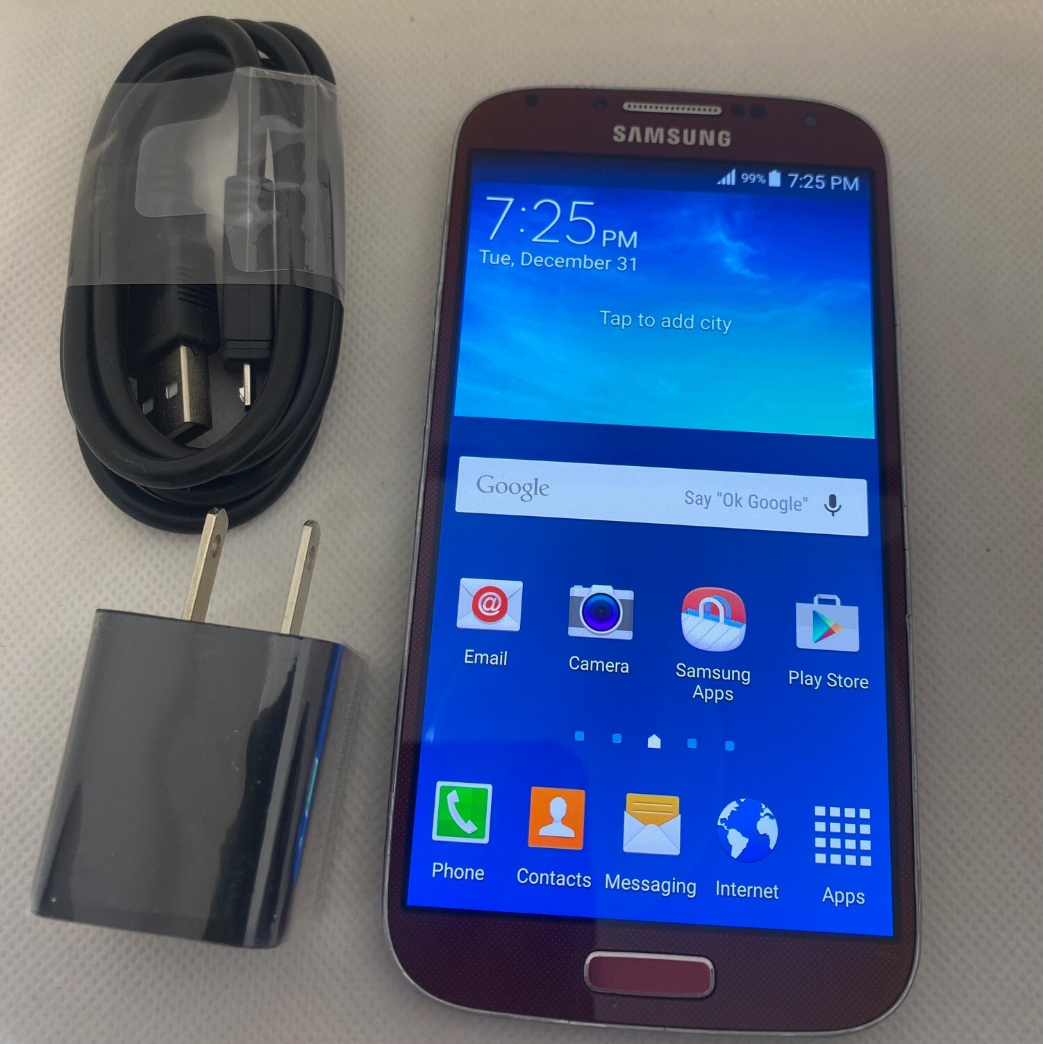 Samsung Galaxy S4 16GB RED (Carrier Unlocked for any GSM network) – Fair