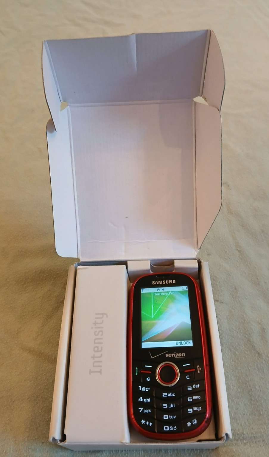 Samsung, Intensity II (SCH-U460), 3G Phone, Red, Qwerty Slider Keyboard, VG Cond