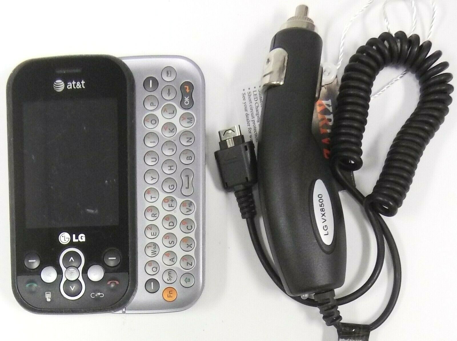 LG Neon GT365 – Black and Gray ( AT&T ) Cellular Slider Keyboard Phone – Bundled