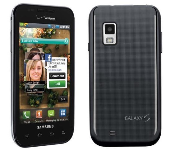 Samsung Galaxy S Fascinate SCH-I500-2GB -r* Black (Verizon)Cell Phone Good