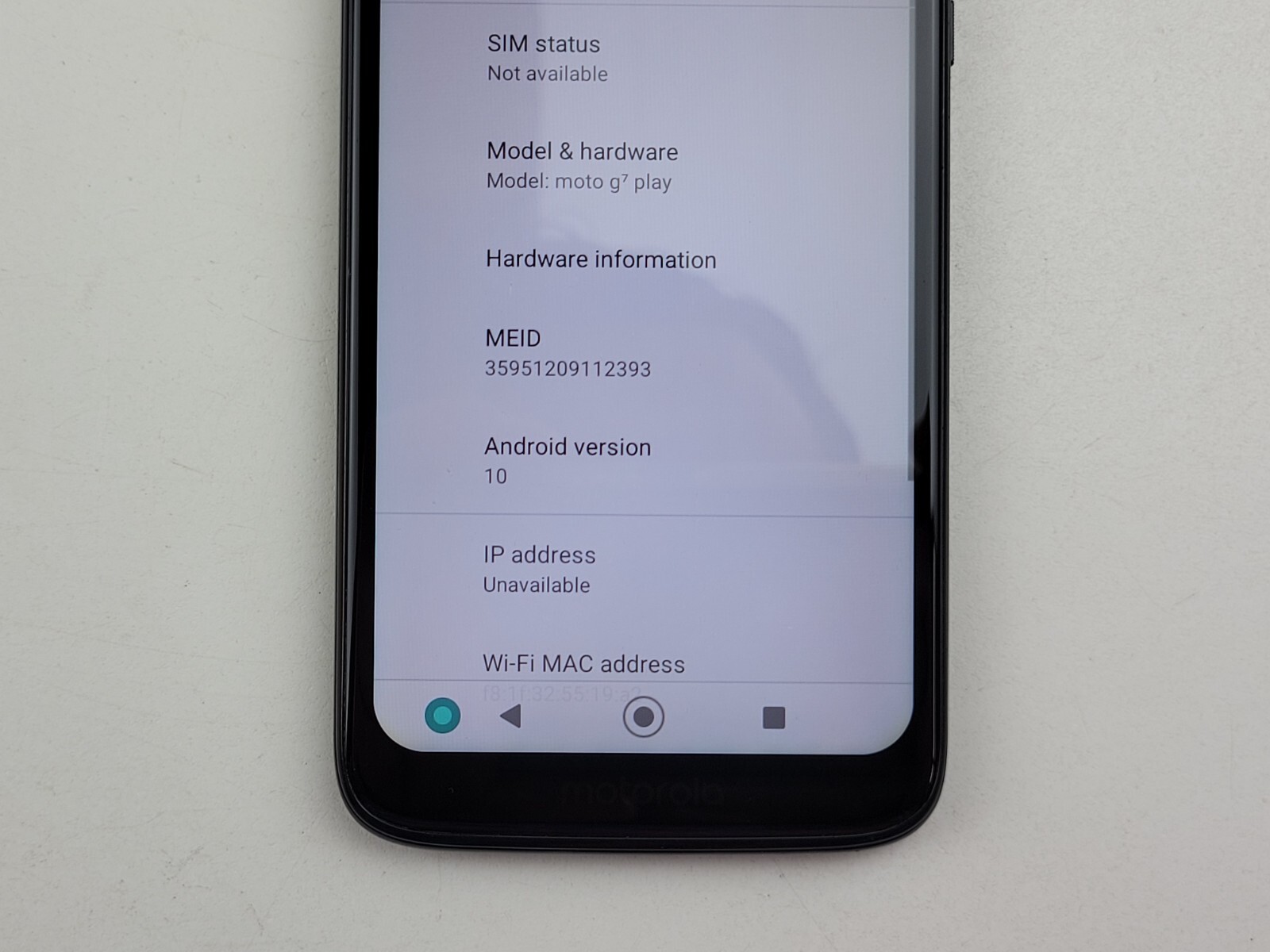 Motorola Moto G7 Play (XT1952-3) 32GB (Verizon) Prepaid – Clean IMEI – J6504