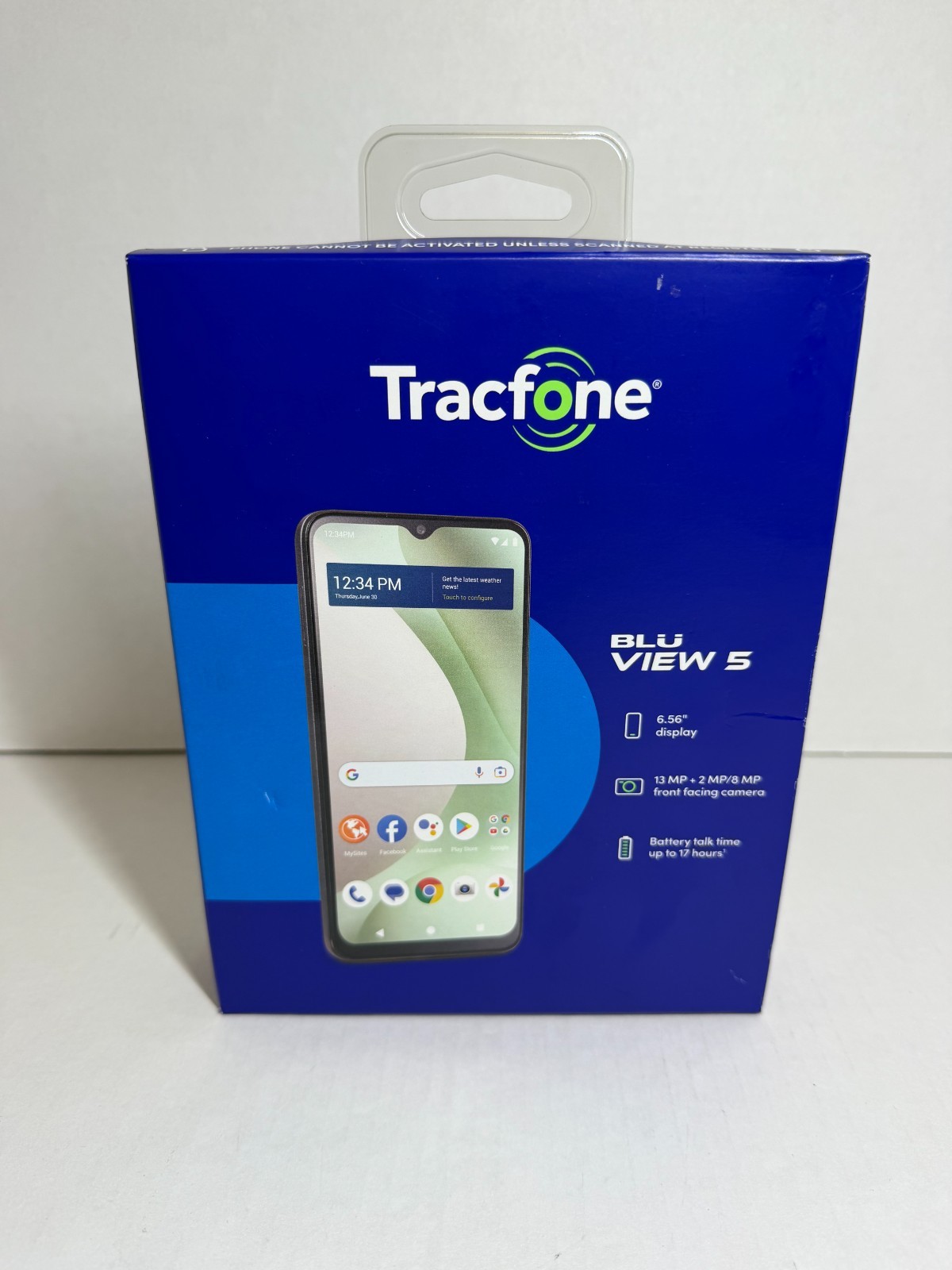 Tracfone BLU VIEW 5 Smartphone 64GB 6.56″ Screen 13MP – Black B16