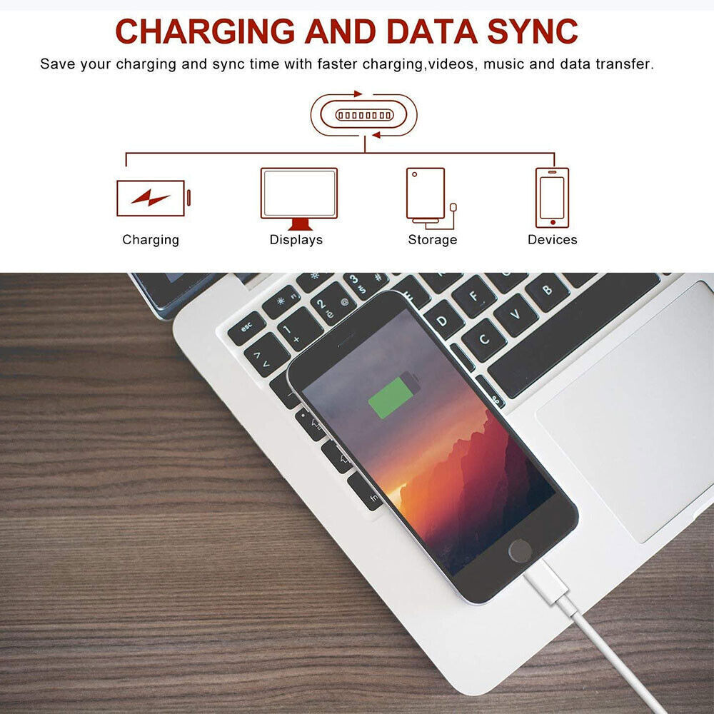 20W Fast Charger USB-C PD Power Adapter +3FT Cable For iPhone 8 12 13 14 Pro Max