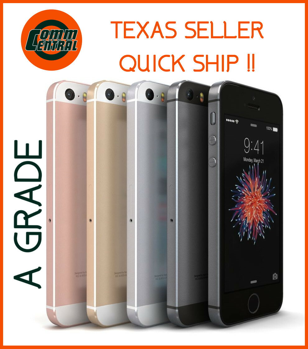 UNLOCKED Apple iPhone SE 16GB / 32GB / 64GB Smart Phone / T-Mobile AT&T *A GRADE