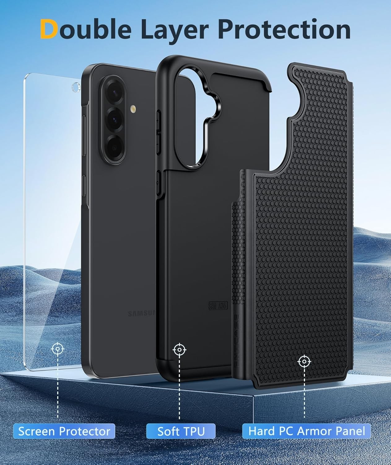 Galaxy A36-5G Phone Case – Military Grade Drop Protection, 14ft Tested, Anti-Sli