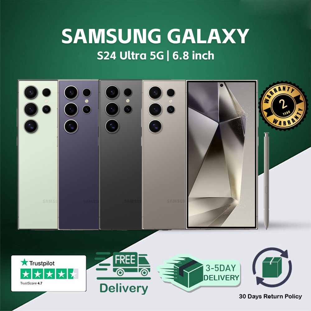 New Samsung Galaxy S24 Ultra (5G) 256GB/512GB SM-S928U Factory Unlocked 2 YR WTY