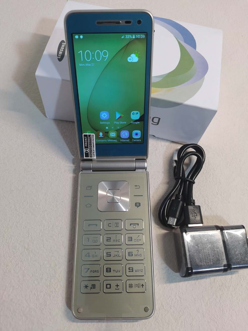 Samsung Galaxy Folder G1600 Dual SIM 16GB Flip SmartPhone (Unlocked )