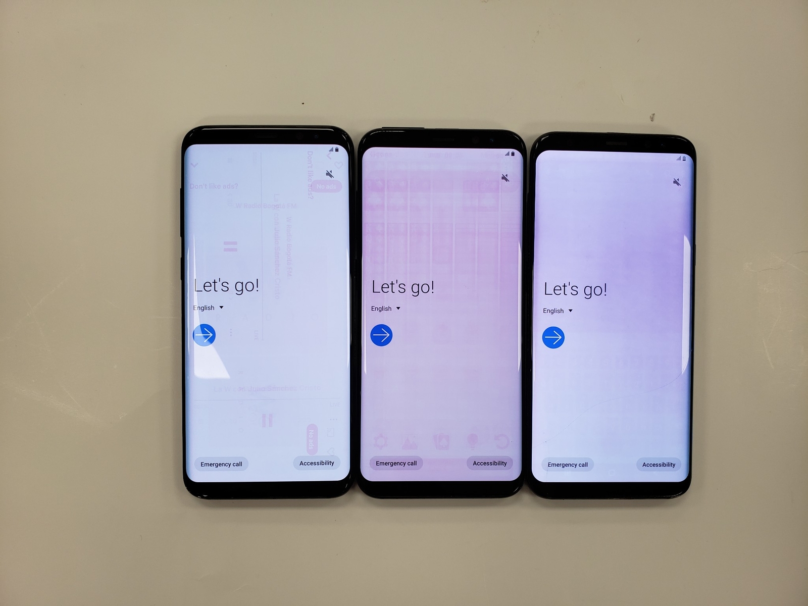 Lot Of 3 Unlocked Samsung Galaxy S8+ SM-G955U 64GB Black **READ**