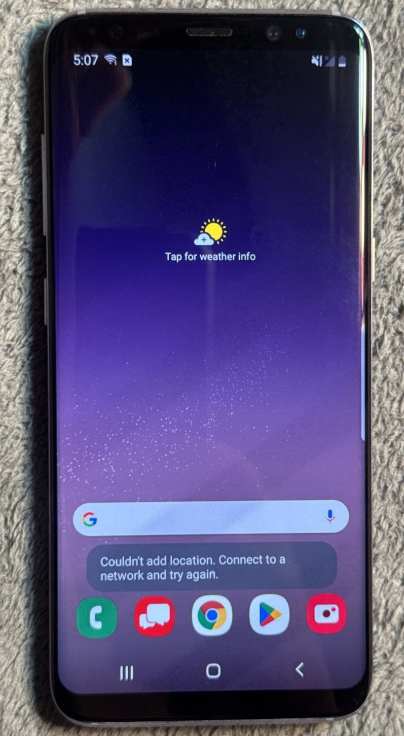 Samsung Galaxy S8 SM-G950U 64GB Orchid Grey (Verizon) READ!
