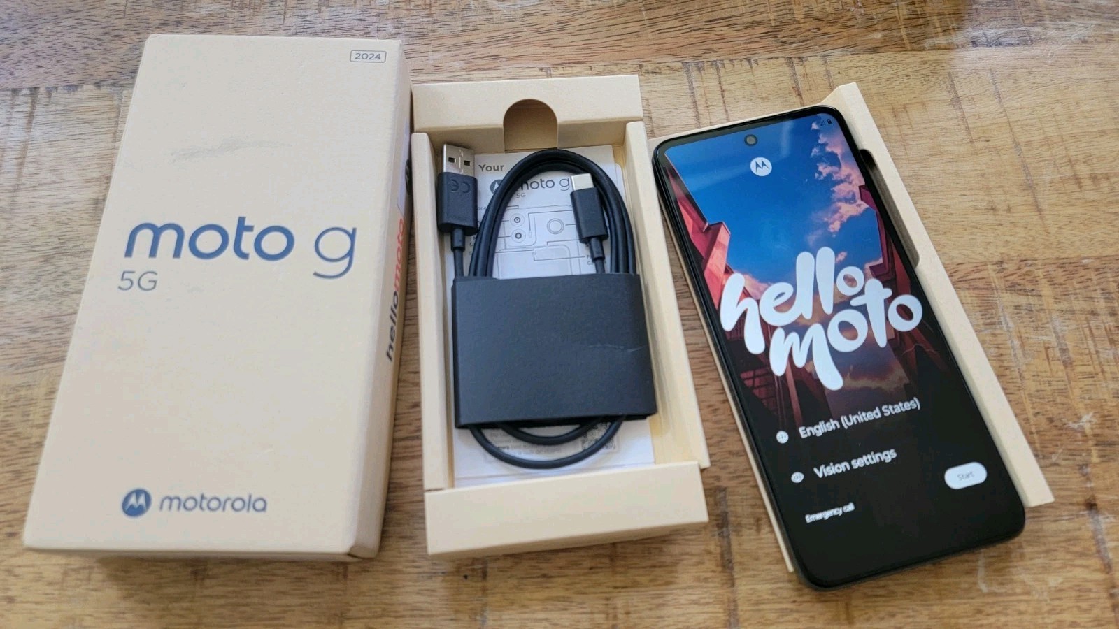 Motorola Moto G 5G 2024 128GB Factory Unlocked | Sage Green XT2417-1 Perfect
