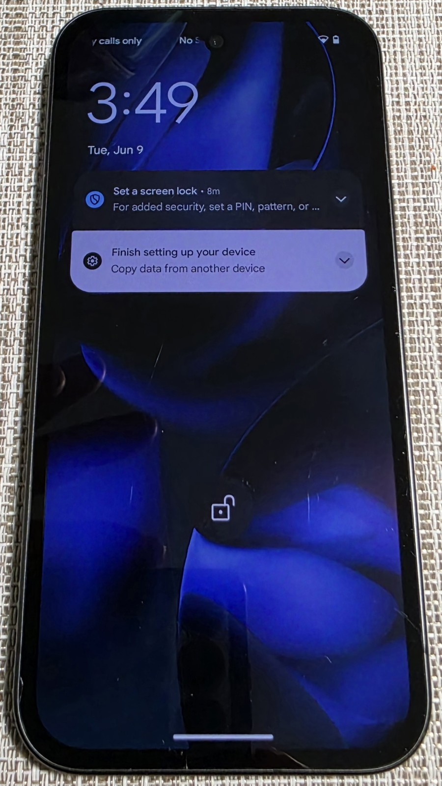 Google Pixel 9a – 128 GB – Obsidian (Unlocked) – READ