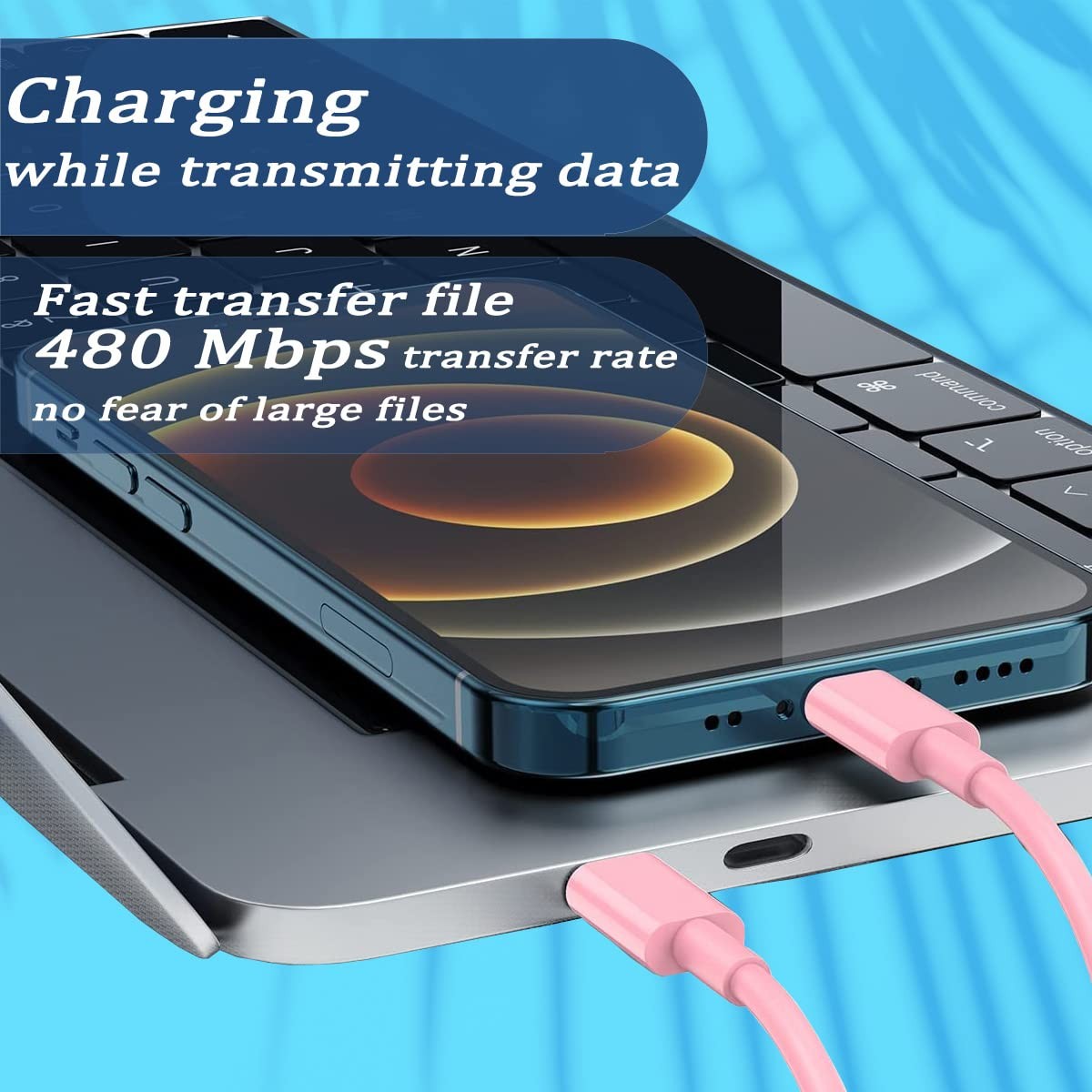Multi USB Charging Adapter Cable Kit, USB C to iOS Device Adapter Box, Conversio