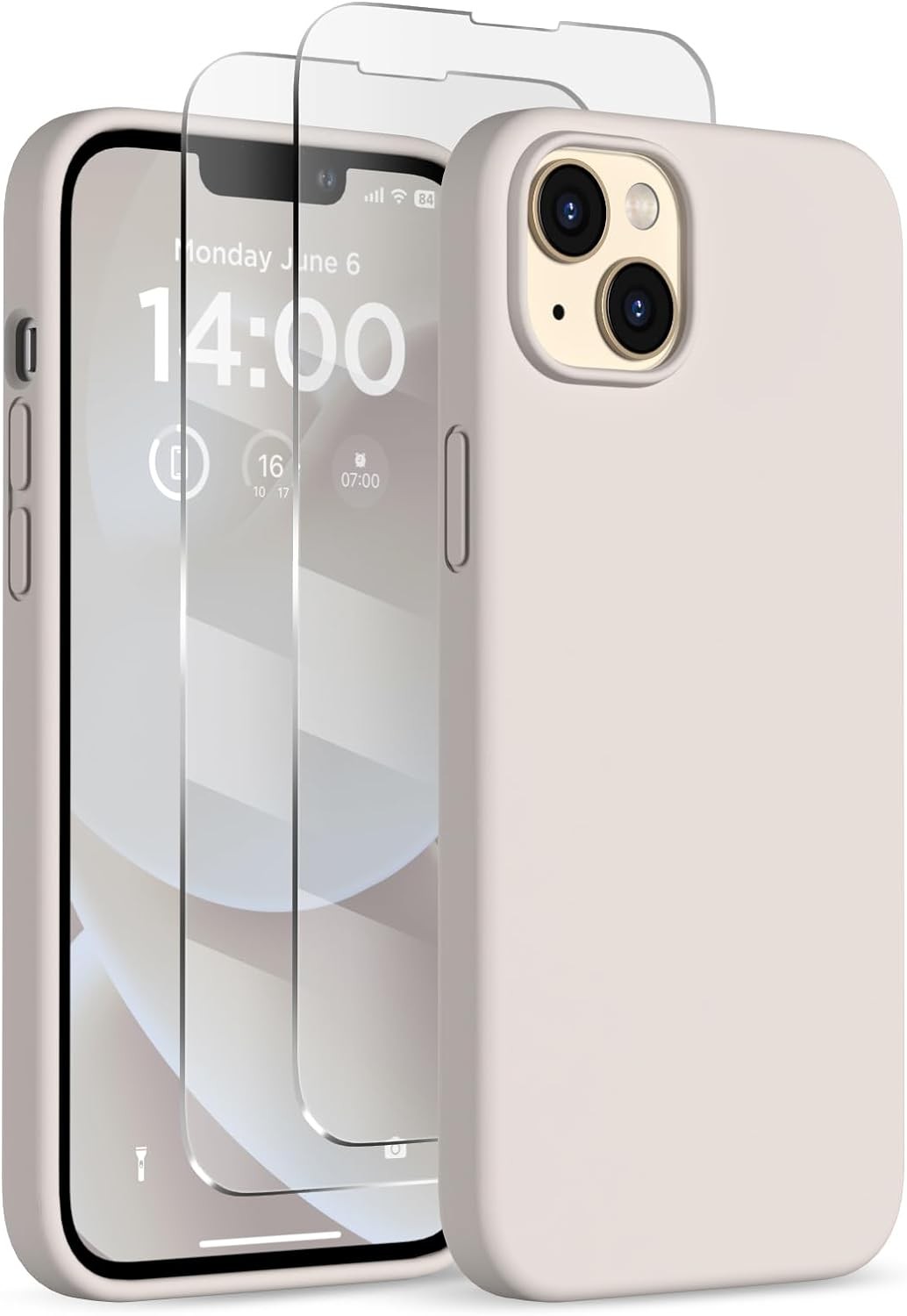 Designed for iPhone 14 Plus Case Silicone, Full Body Shockproof Protective Cover