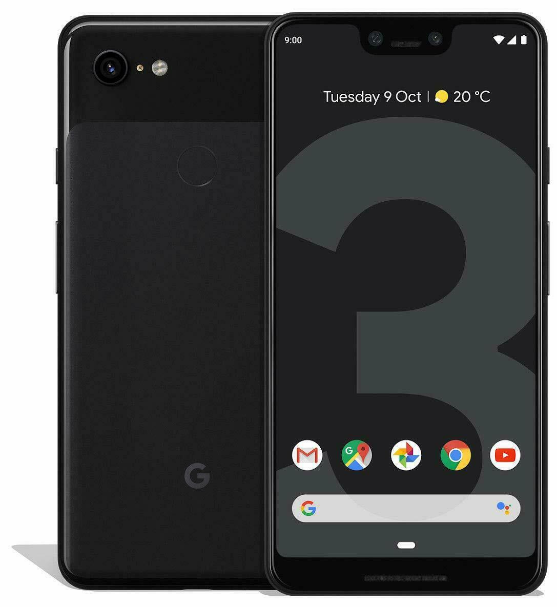 Original Google Pixel 3 XL 64GB/128GB ROM 6.3″12.2MP+8MP Fingerprint MobilePhone