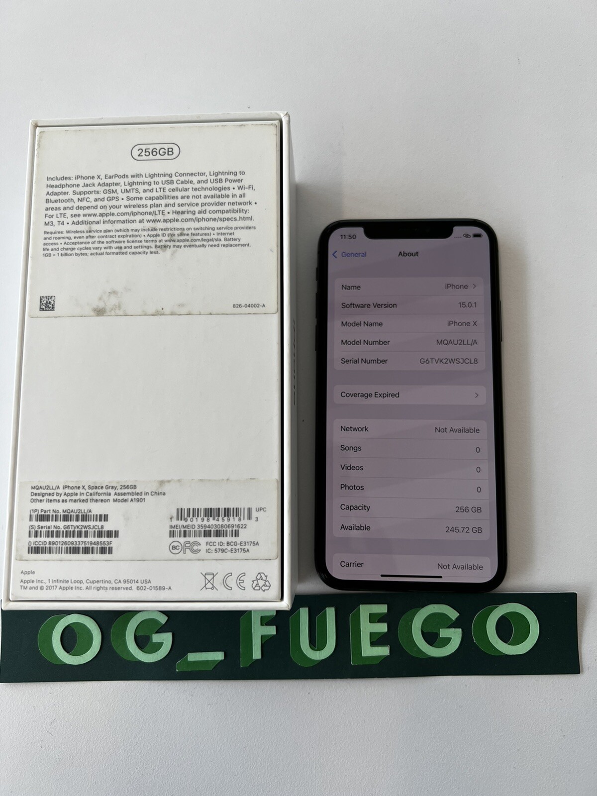 ✅ Apple iPhone X – 256GB – Space Gray (Unlocked) A1901 (GSM) ✅ FAST SHIPPING ✅