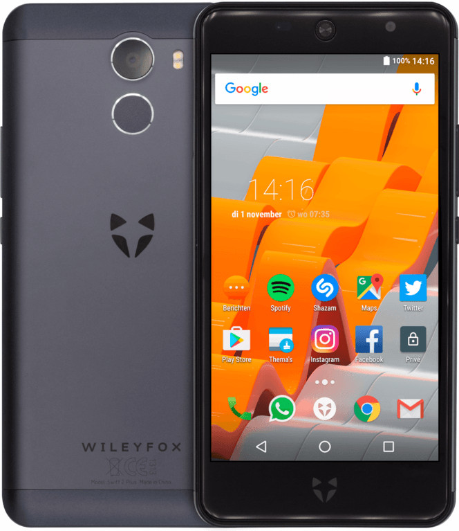 Wileyfox Swift 2X 5″ 3GB/32GB Global Unlocked Smartphone Black Fast Shipping