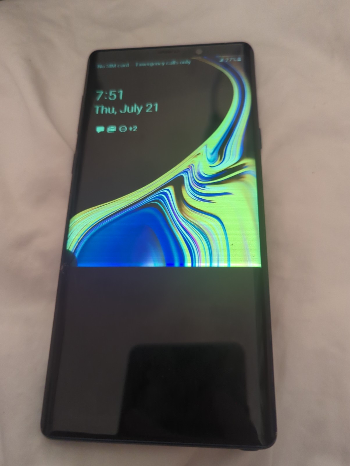 Samsung Galaxy Note9, 128GB, Blue, Damaged Screen