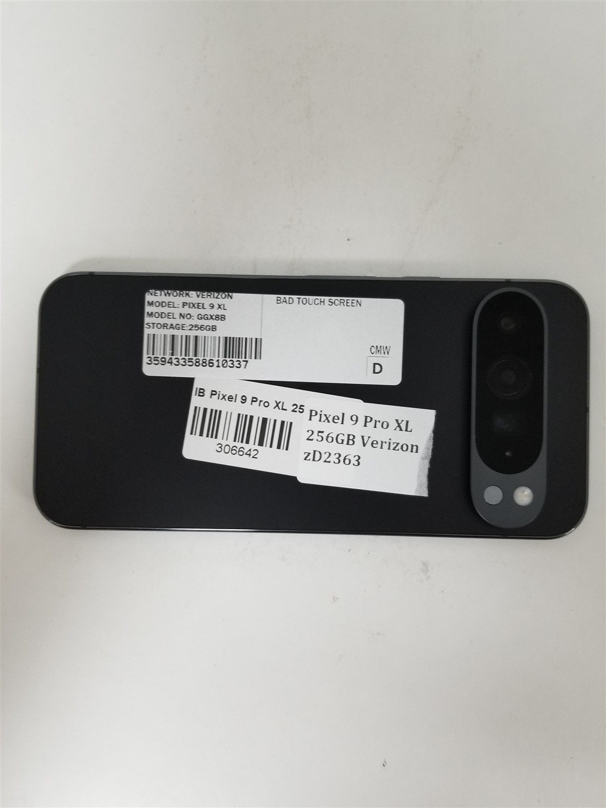 Google Pixel 9 Pro XL 256GB Black GGX8B (Verizon) Damaged zD2363