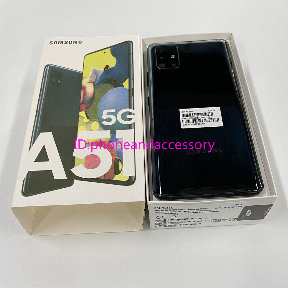 Samsung Galaxy A51 5G SM-A516U 128GB 6GB RAM Unlocked Smartphone- New Unopened