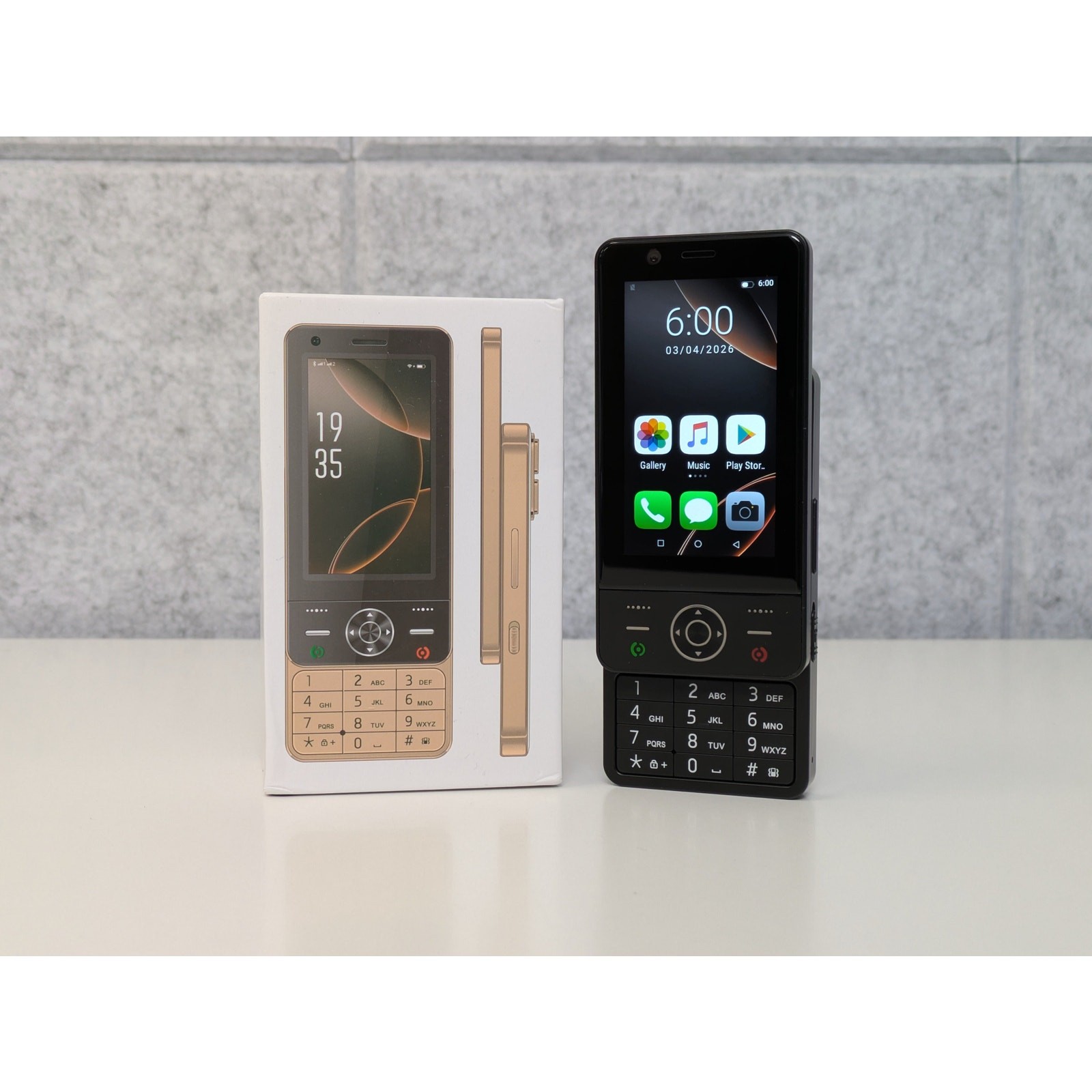 FUFFi Sliding Android Smartphone (Network Unlocked) – 16GB – Black – USED