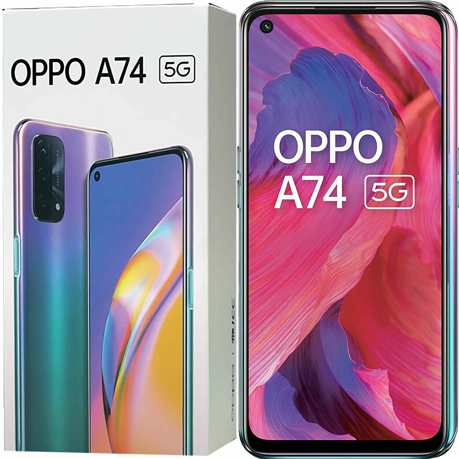 BNIB Oppo A74 Dual Sim 128GB ROM + 6GB RAM Purple Factory Unlocked 5G GSM