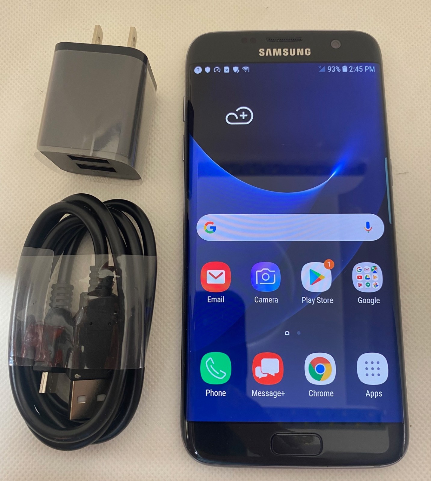 Samsung Galaxy S7 Edge SM-G935U AT&T T-MOBILE 32G Unlocked Black phone Excellent