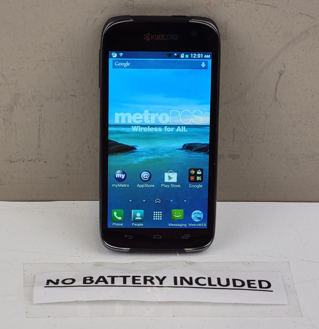 Kyocera Hydro Life (C6530N) 8GB – Black (MetroPCS) Smartphone – B410