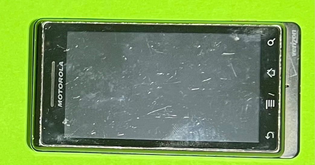 Motorola Droid A855 – Black (Verizon) – Rare Slide Smartphone- For Parts Repair
