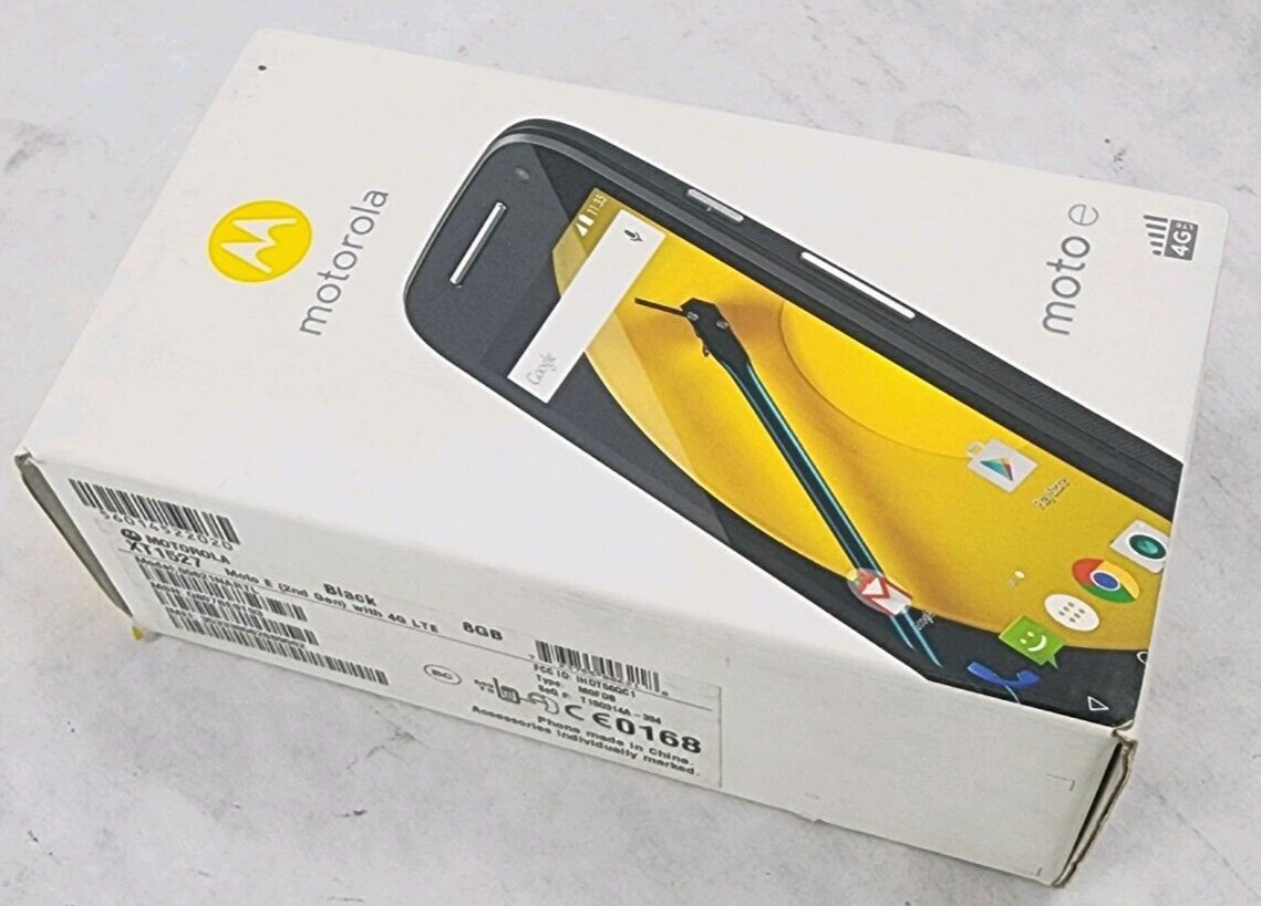 Motorola MOTO E 2nd Gen. 8GB Black Unlocked Smartphone Open Box